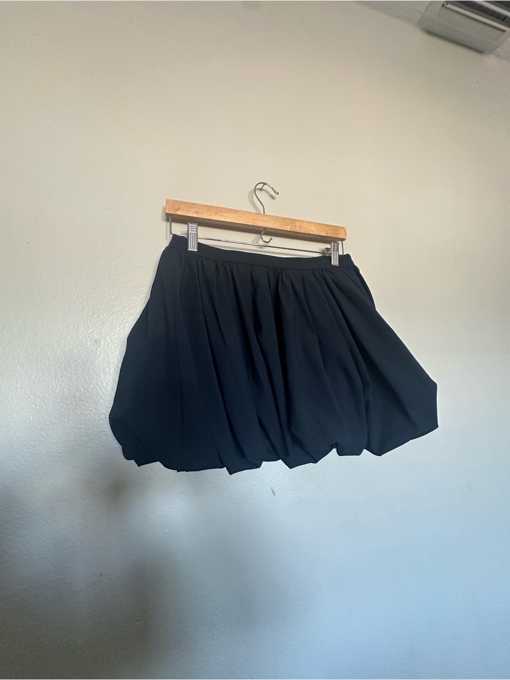 Zara Black Bubble Skater Skirt